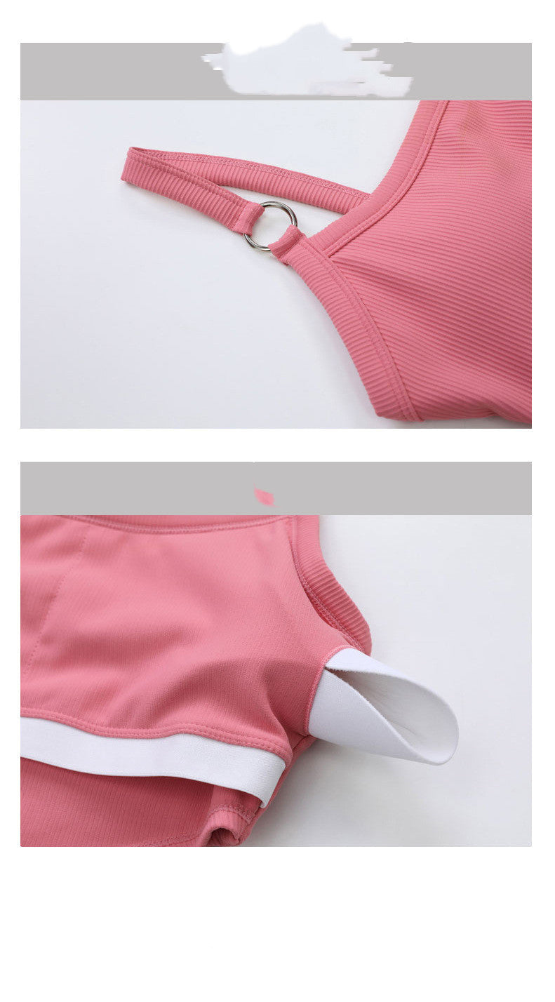 Vest Gathered Underwear Bra Yoga Outer Wear