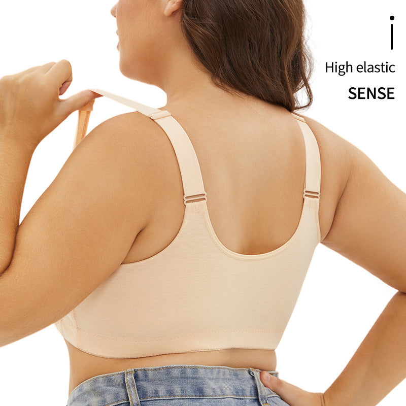 Super Plus Size Bra Big Cup Front Buckle Lace Fashion Underwear