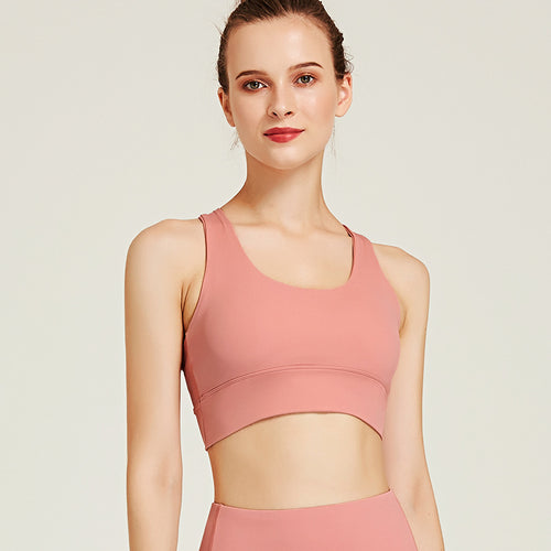 Ladies Fashion New Beauty Back Nude Sports Bra